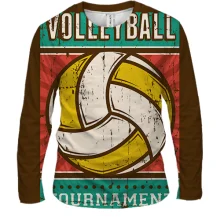 Мужской 3D лонгслив Volleyball Tournament