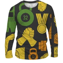 Мужской 3D лонгслив Sport pattern