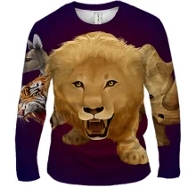 Чоловічий 3D лонгслів Wild Animals