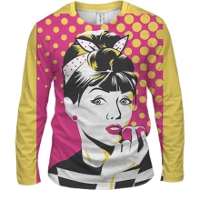 Мужской 3D лонгслив Lovely girl Pop art