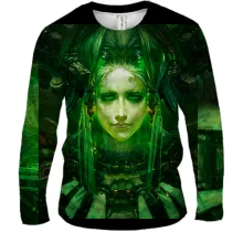 Мужской 3D лонгслив Cyber Woman
