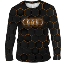 Мужской 3D лонгслив Audi Fire Armor