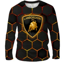 Мужской 3D лонгслив Lamborghini