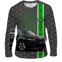 Мужской 3D лонгслив Skoda Karoq