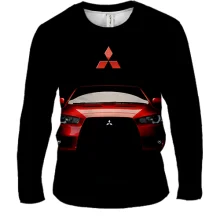 Мужской 3D лонгслив Mitsubishi Lancer (2)