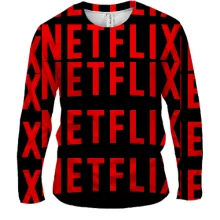 Чоловічий 3D лонгслів Netflix pattern
