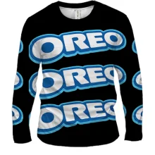 Мужской 3D лонгслив Oreo pattern