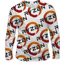 Мужской 3D лонгслив Ryzen pattern