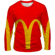 Мужской 3D лонгслив Mc Donalds pattern
