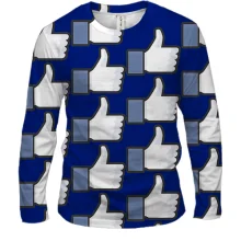 Мужской 3D лонгслив Like pattern