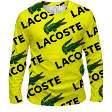Чоловічий 3D лонгслів Lacoste pattern