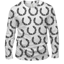 Мужской 3D лонгслив Fred Perry pattern
