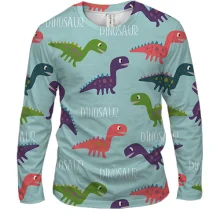 Чоловічий 3D лонгслів Dinosaur pattern