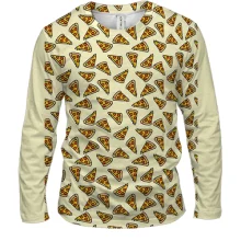 Чоловічий 3D лонгслів Pizza pattern