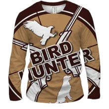Мужской 3D лонгслив Bird Hunter