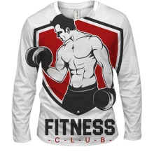 Чоловічий 3D лонгслів Fitness Club.