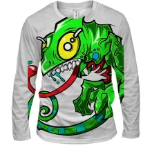 Мужской 3D лонгслив Chameleon Art