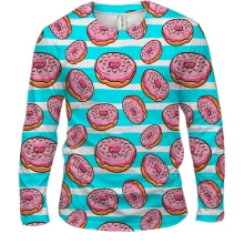 Мужской 3D лонгслив Donut pattern