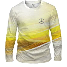 Мужской 3D лонгслив Mercedes-Benz (абстракция)