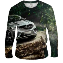 Мужской 3D лонгслив Mercedes Benz GLE ART