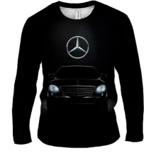 Мужской 3D лонгслив Mercedes-Benz Black