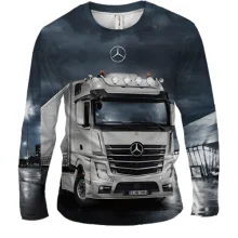 Мужской 3D лонгслив Mercedes-Benz Actros