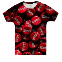 Детская 3D футболка крышки Coca Cola