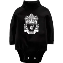 Детское боди с длинным рукавом с белой эмблемой Liverpool