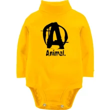 Детское боди с длинным рукавом Animal (лого)