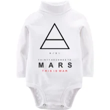 Детское боди с длинным рукавом с логотипом 30 Seconds to Mars «This Is War»