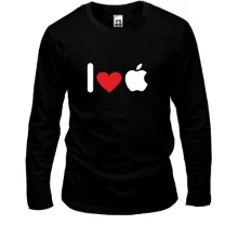 Лонгслив I love apple