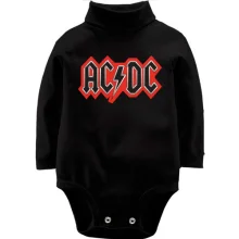 Детское боди с длинным рукавом AC/DC (red logo)