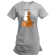 Подовжена футболка CaTanik
