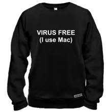Свитшот Virus free (I use Mac)