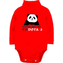 Детское боди с длинным рукавом Never say no to DOTA 2
