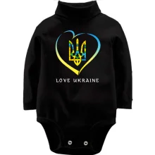 Дитяче боді з довгим рукавом Love Ukraine