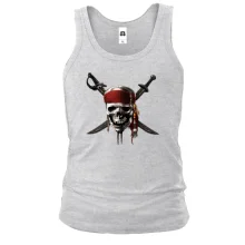 Мужская майка Pirate skull