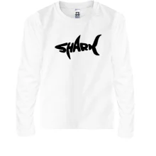 Детский лонгслив Shark word