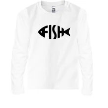 Детский лонгслив Fish Word