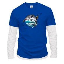 Комбінований лонгслів Fishing round art