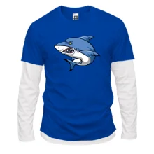 Комбінований лонгслів Angry Shark