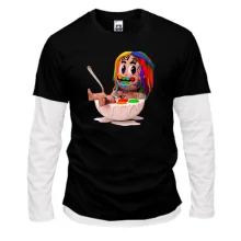 Комбинированный лонгслив Tekashi in a plate art