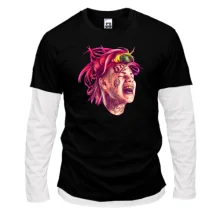 Комбинированный лонгслив Tekashi with rainbow teeth