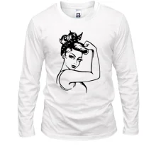 Лонгслив Pop art Power girl