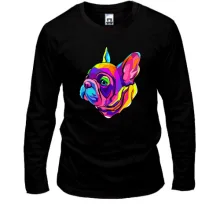 Лонгслив Dog multicolor art