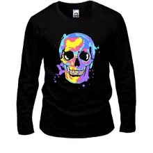 Лонгслив Skull pop art