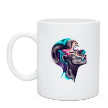Чашка Human head abstract art