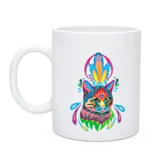 Чашка Indian cat art