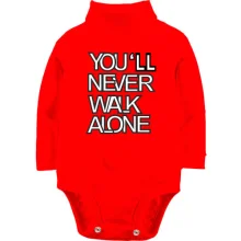 Детское боди с длинным рукавом You'll Never Walk Alone