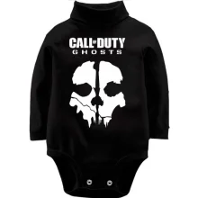 Детское боди с длинным рукавом Call of Duty Ghosts (Skull)
